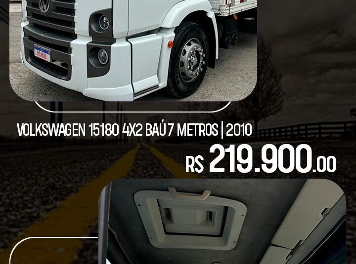 VW 15180 4×2 2010 bau 7 metros impecavel