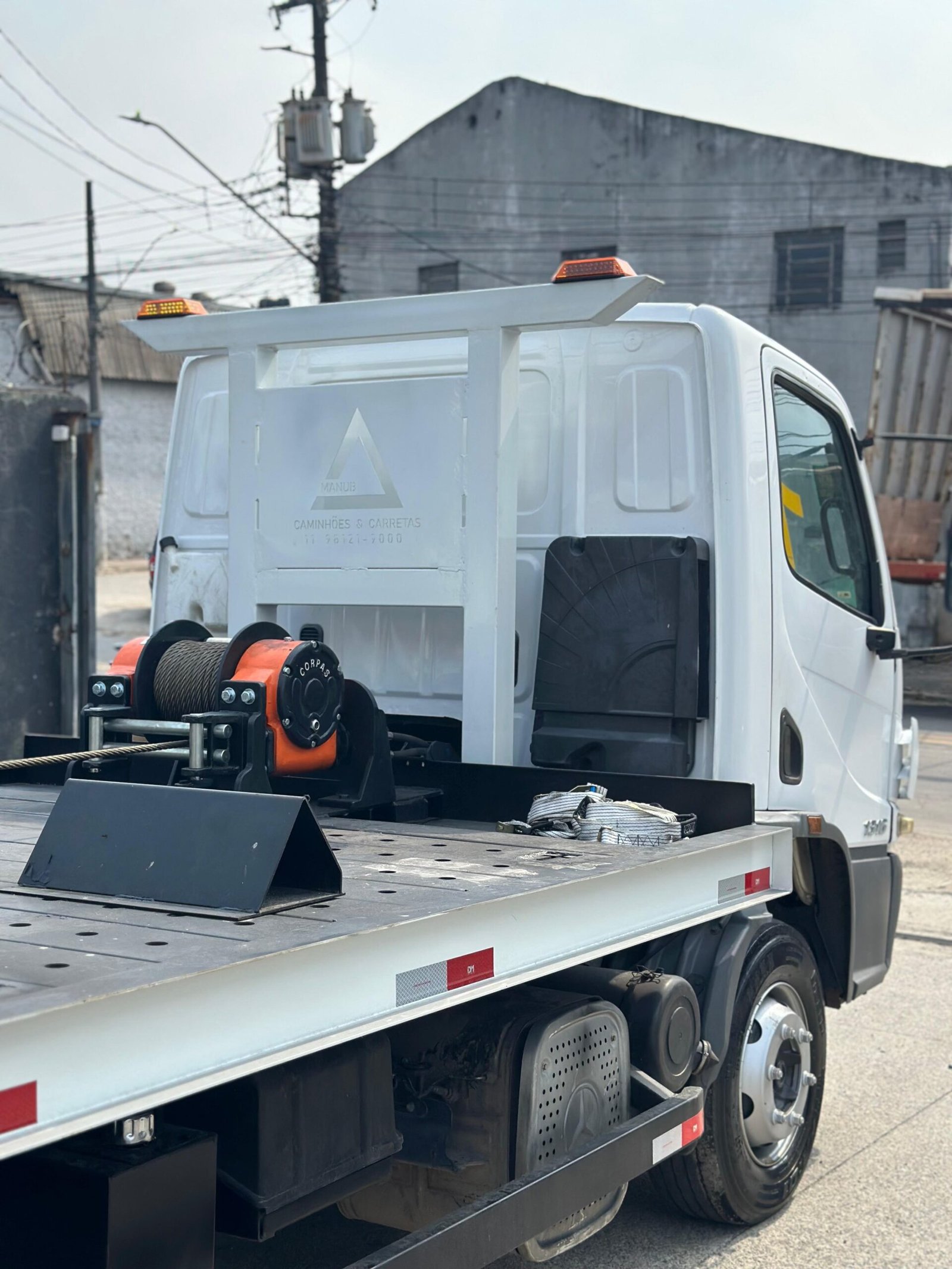 Accelo 1316 6×2 2018 Guincho Plat 9×2,5 Redutor 15 Ton