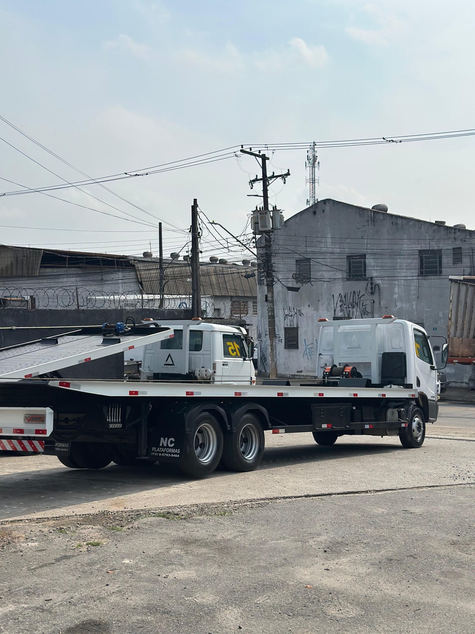 Accelo 1316 6×2 2018 Guincho Plat 9×2,5 Redutor 15 Ton