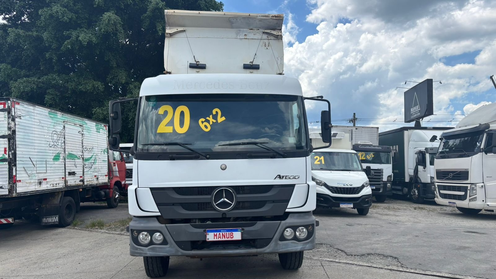 Atego 2426 6×2 2020 Caçamba Basculante Facchini 12m³ e Ar Condic.