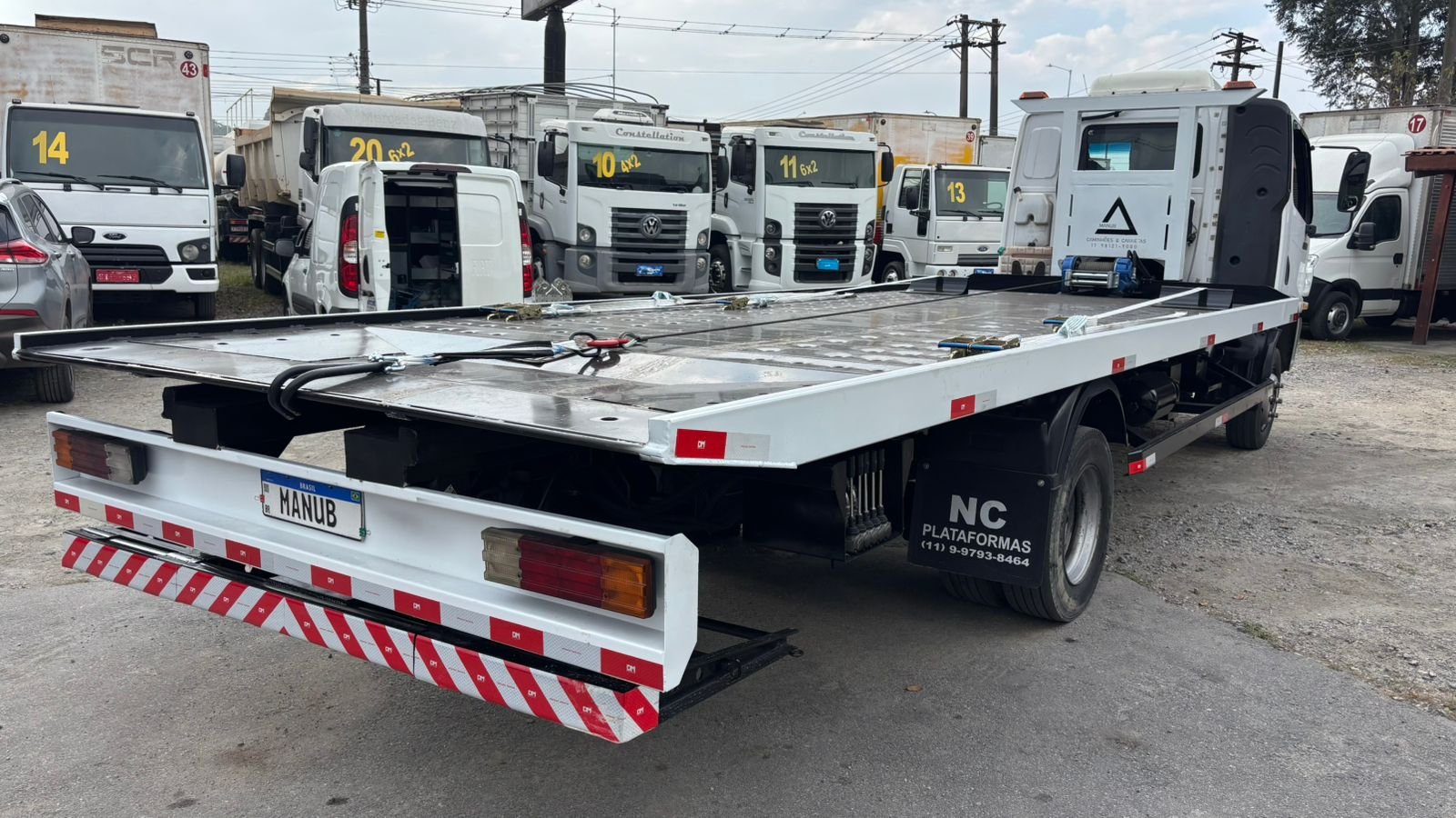 Mb Accelo 915c 2012 Plataforma Nova 6,50 C Asa Redutor 4,5 T