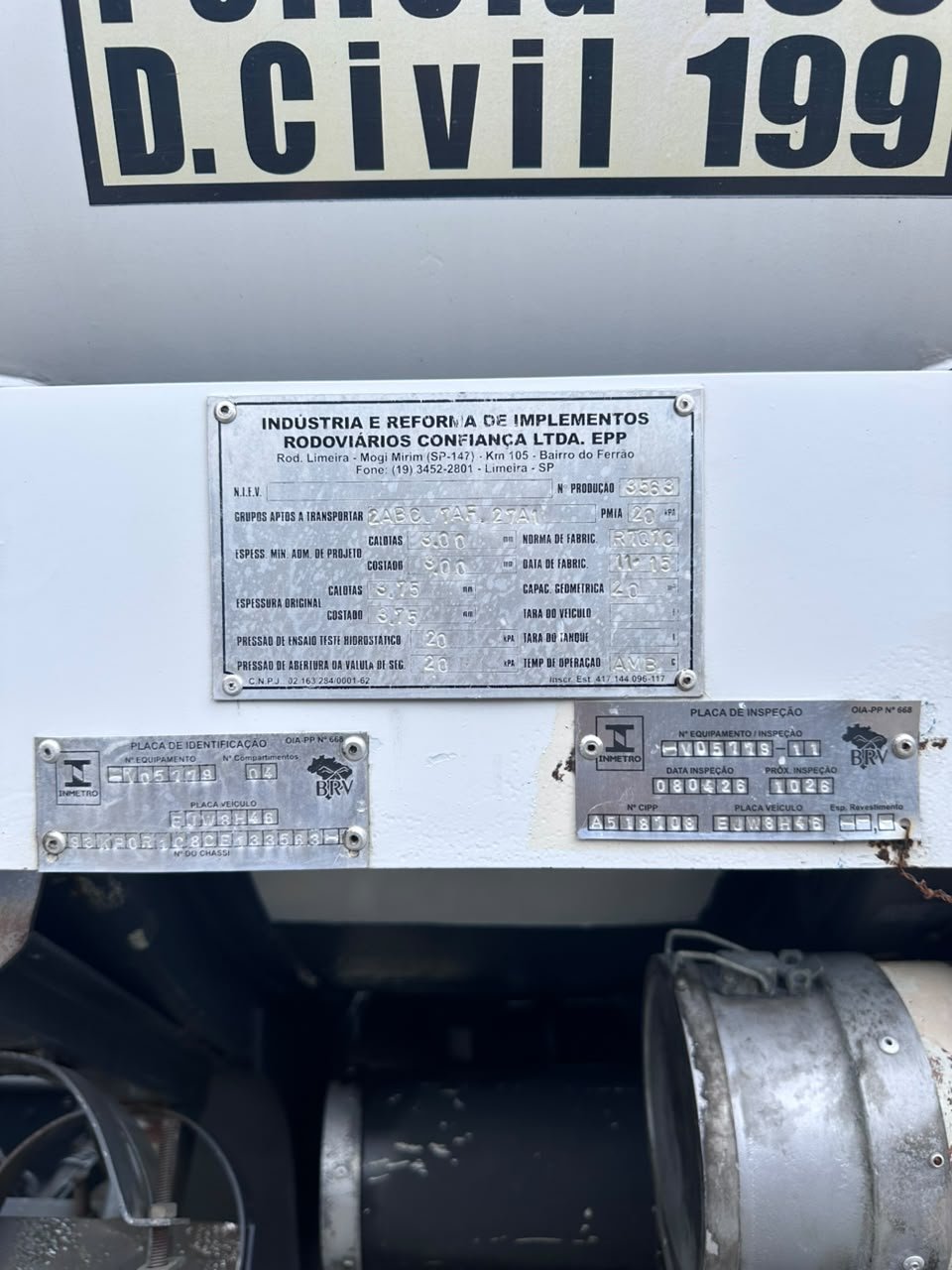 Volvo Vm 270 8×2 2012 Tanque 20 Mil Litros Caminhão Bitruck