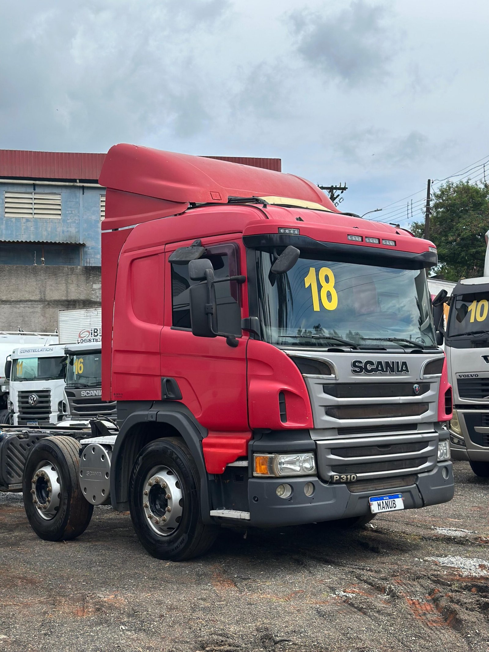Scania P310 8×2 2018 Chassi De 10m / Motor Feito