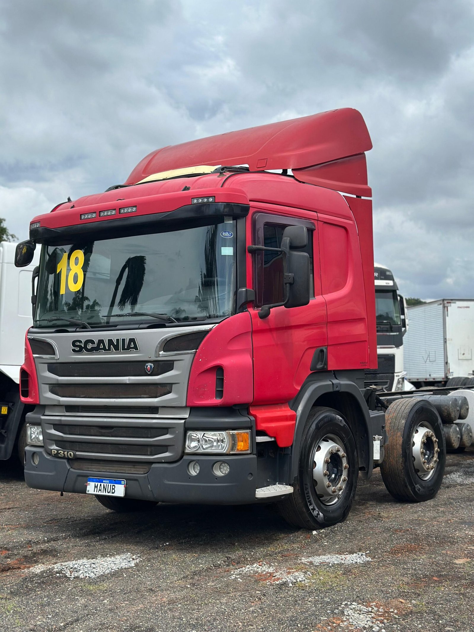 Scania P310 8×2 2018 Chassi De 10m / Motor Feito