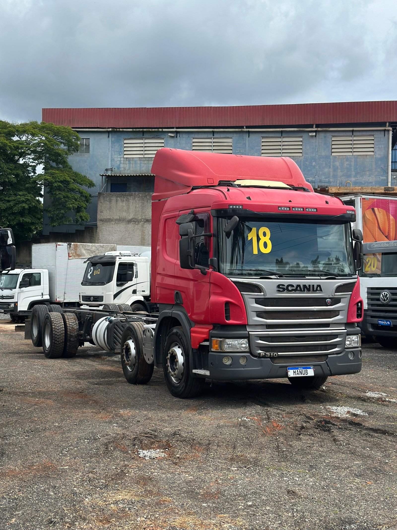 Scania P310 8×2 2018 Chassi De 10m / Motor Feito